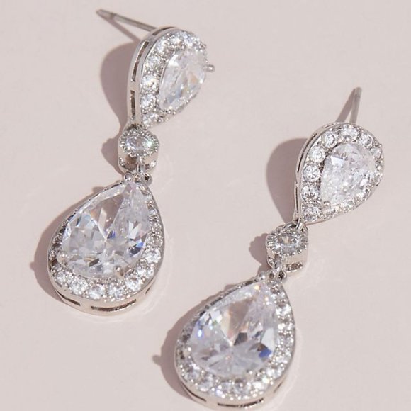 Classic Crystal Drop Earrings and Bracelet - Picture 3 of 3